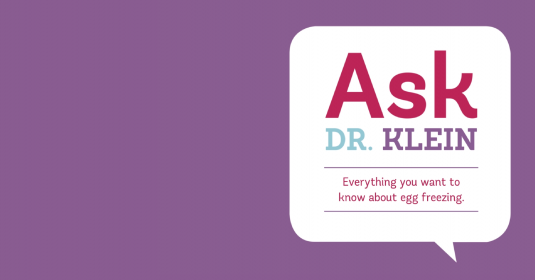 A banner for Ask Dr. Klein
